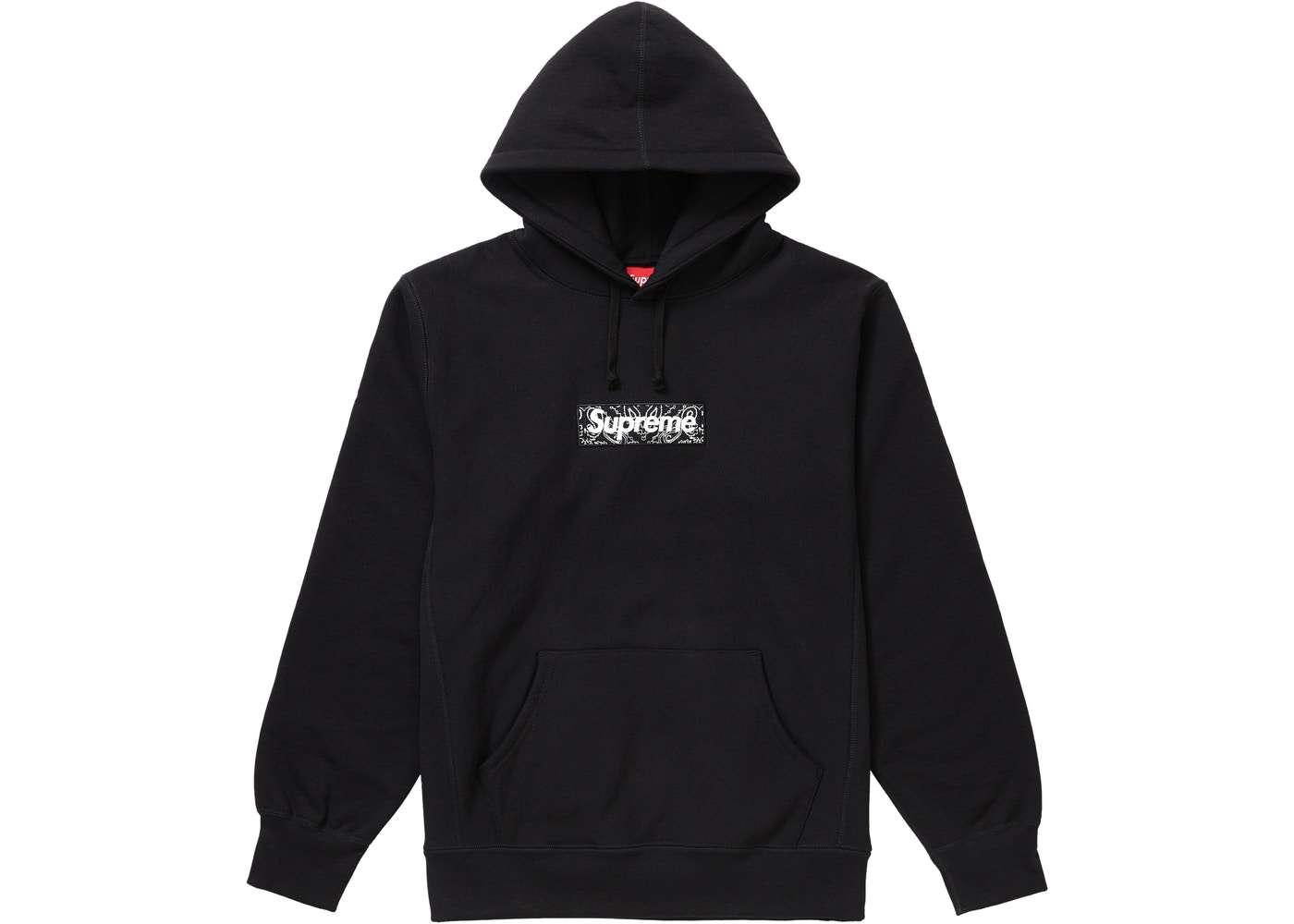 Supreme Bandana Box Logo Hoodie "Black" - Streetwear Evolution