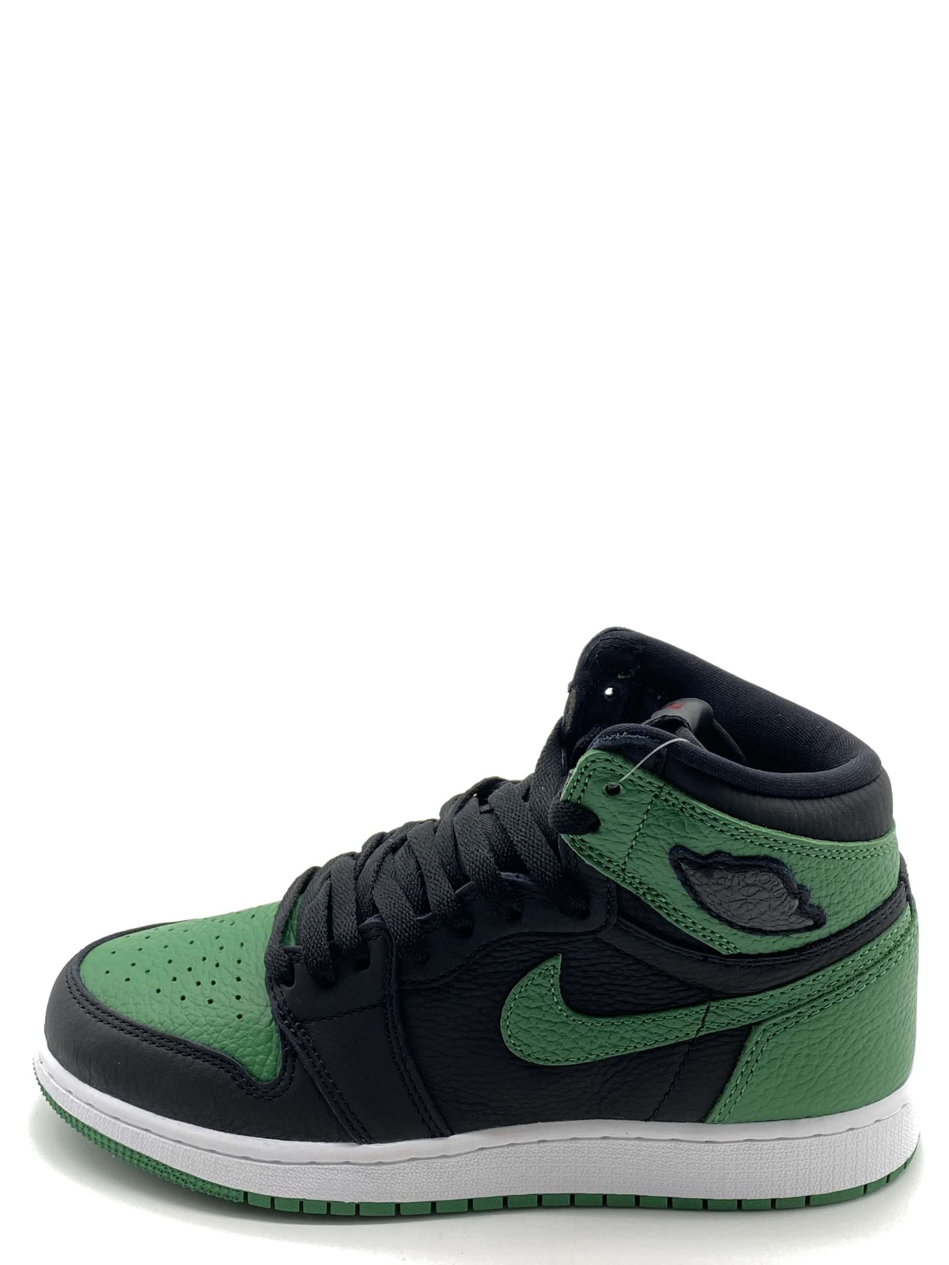 pine green black jordan 1
