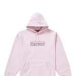 Supreme x KAWS Chalk Logo Hoodie "Pink"