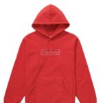 Supreme x KAWS Chalk Logo Hoodie "Red"