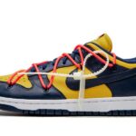 Dunk Low x Off-White "Gold Midnight Navy"