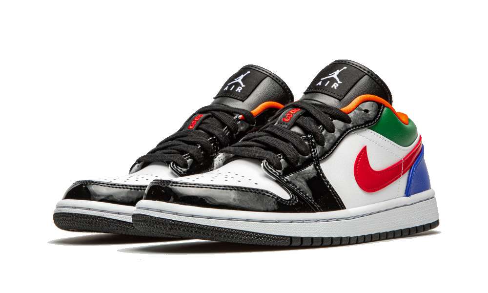 Air jordan 1 low multicolor black toe Clearance